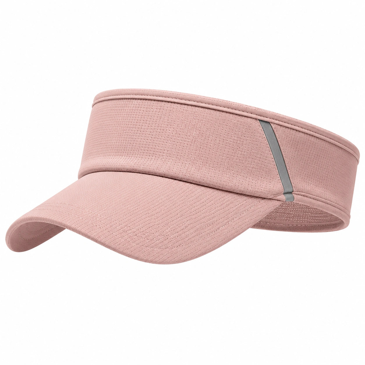 Sonnenvisier Einheitsgröße aus Textil in Rosa mit reflektierendem Detail